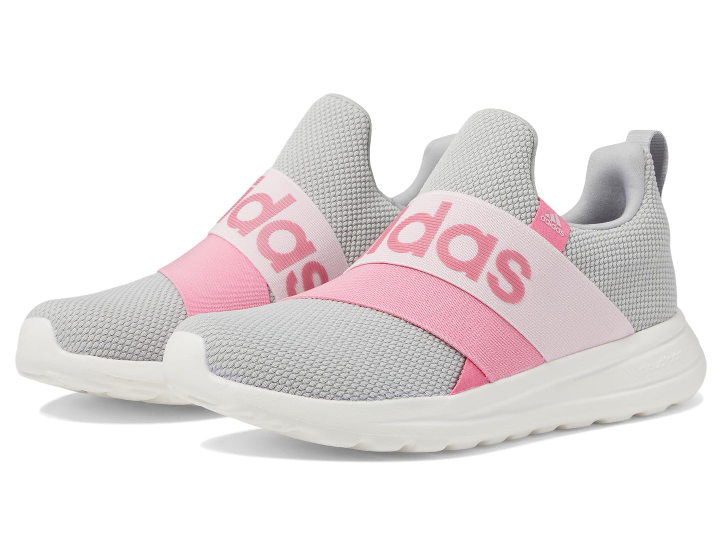 adidas Girl's Lite Racer Adapt 6.0 (Little Kid/Big Kid) Grey Two/Pink Fusion/Bliss Pink 13 Little Kid M