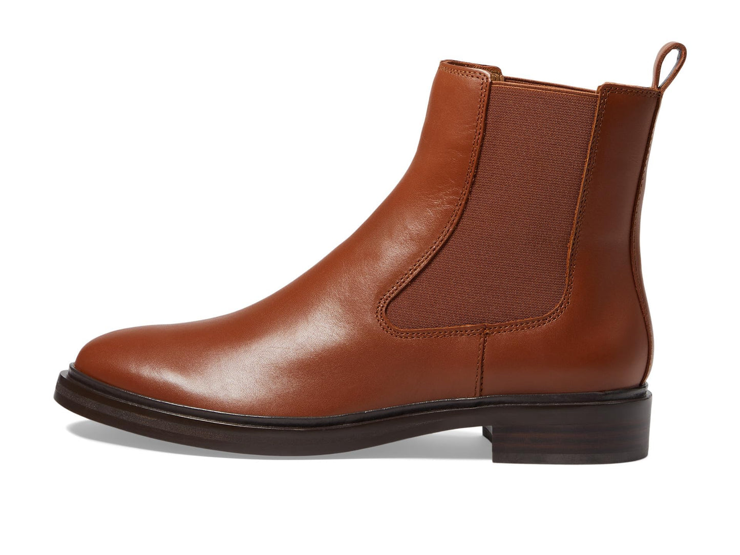 Madewell The Benning Chelsea Women’s Boots - Leather Lining & Upper - Man-Made Sole - Stretch Gore Panels Warm Cinnamon 9 M