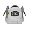 HEYDUDE Wally Youth Sox Stone White Size J3 | Youth Loaferes | Kids Slip On Shoes | Comfortable & Light-Weight