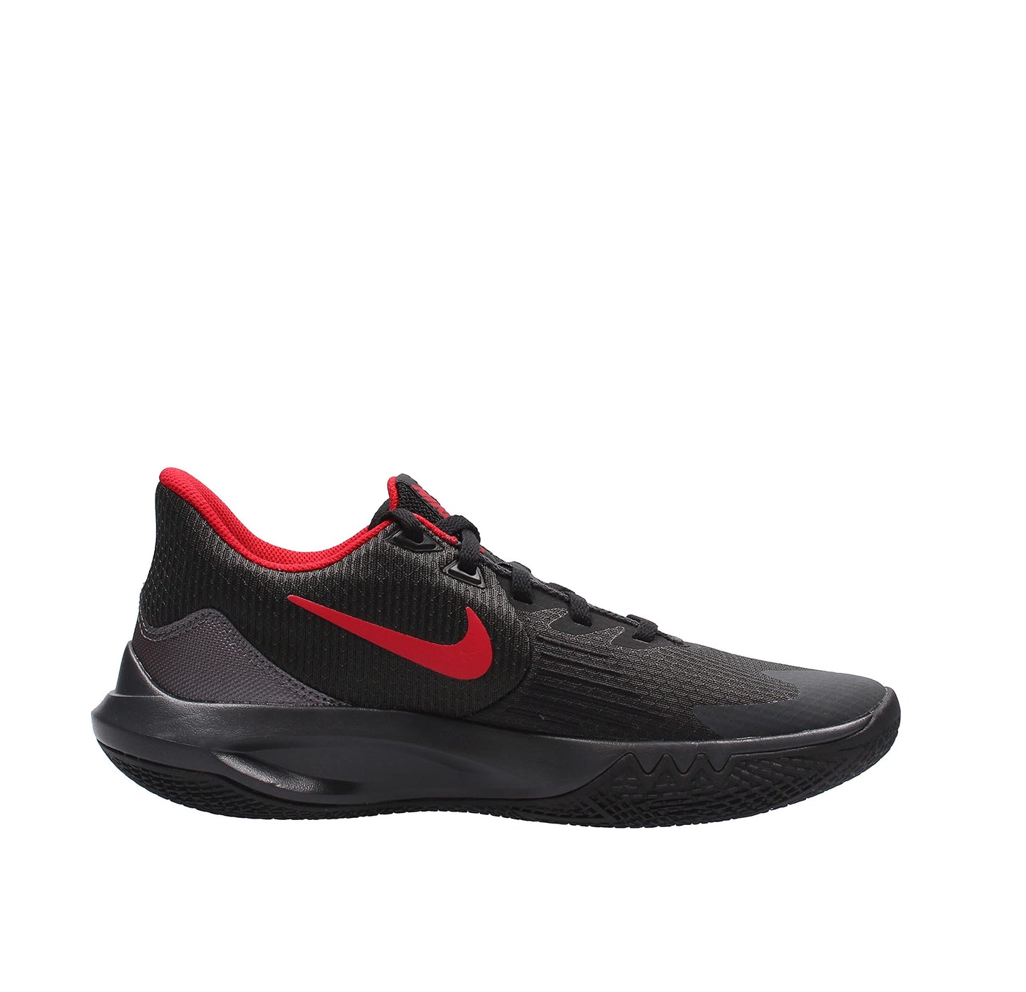 Nike Shoes Precision 5 CODE CW3403-007, Anthracite Black Red, 13 US