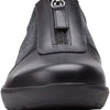 Clarks womens Kayleigh Sail Loafer, Black Interest Suede Combi, 7 US