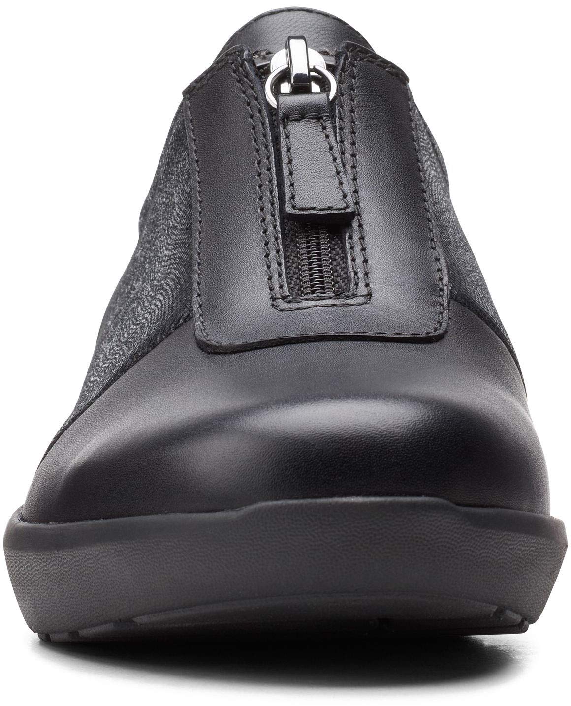 Clarks womens Kayleigh Sail Loafer, Black Interest Suede Combi, 7 US