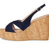 Stuart Weitzman Womens Dayna Slingback Wedge Nice Blue 6.5 Medium