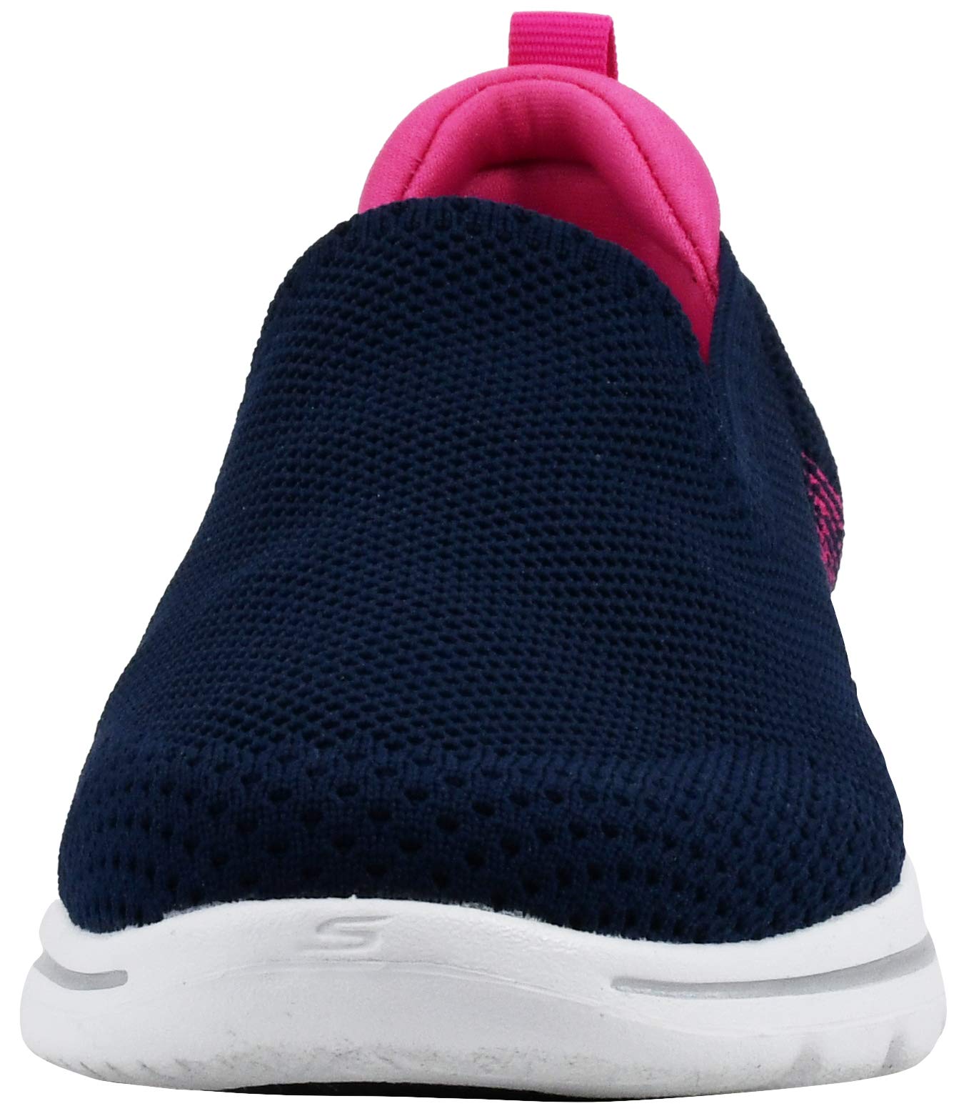 Skechers Women's Go Walk 5-Prized Sneaker, Navy/Pink, 9.5 M US