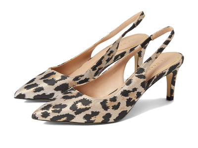 Cole Haan Vandam Sling Pump 65 Leopard Print Jacquard 10 B (M)