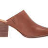 Madewell Harper Mule for Women - Leather Upper, Stacked Block Heel, and Cushioned Footbed Footwear - English Saddle 8.5 M