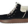HEYDUDE Women's Wendy Peak Apres Suede Cozstit Black/Tan 9 Medium
