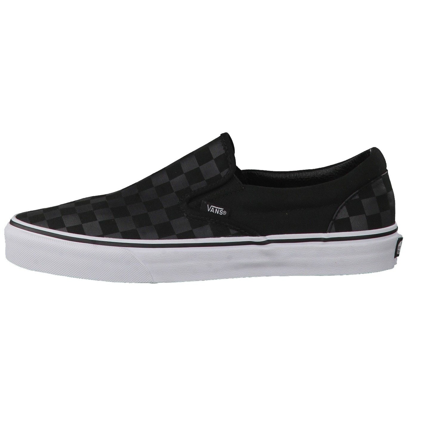 Vans Classic, Unisex-Adults' Slip-On Shoes, Black/Checkerboard, 9.5 UK