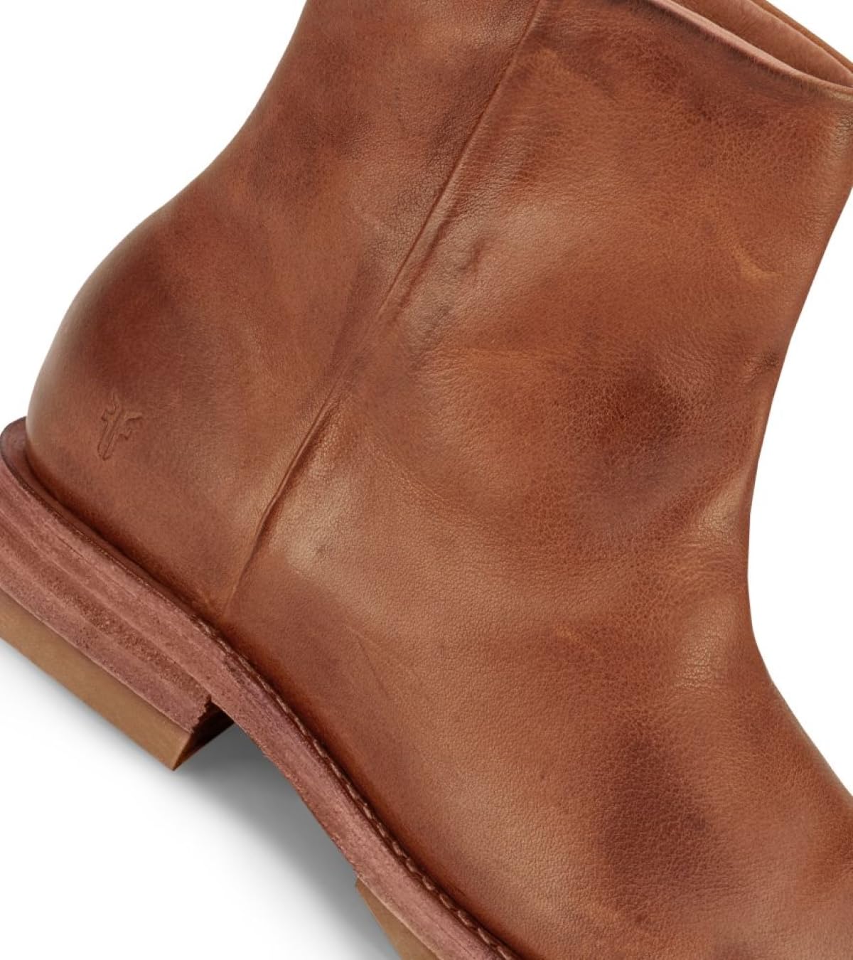 Frye Veronica Inside Zip Booties for Women Made from Premium Leather with Leather Lining, Goodyear Welt Construction, and Leather with Rubber Sole – 6” Shaft Height, Bronze - 5.5 M