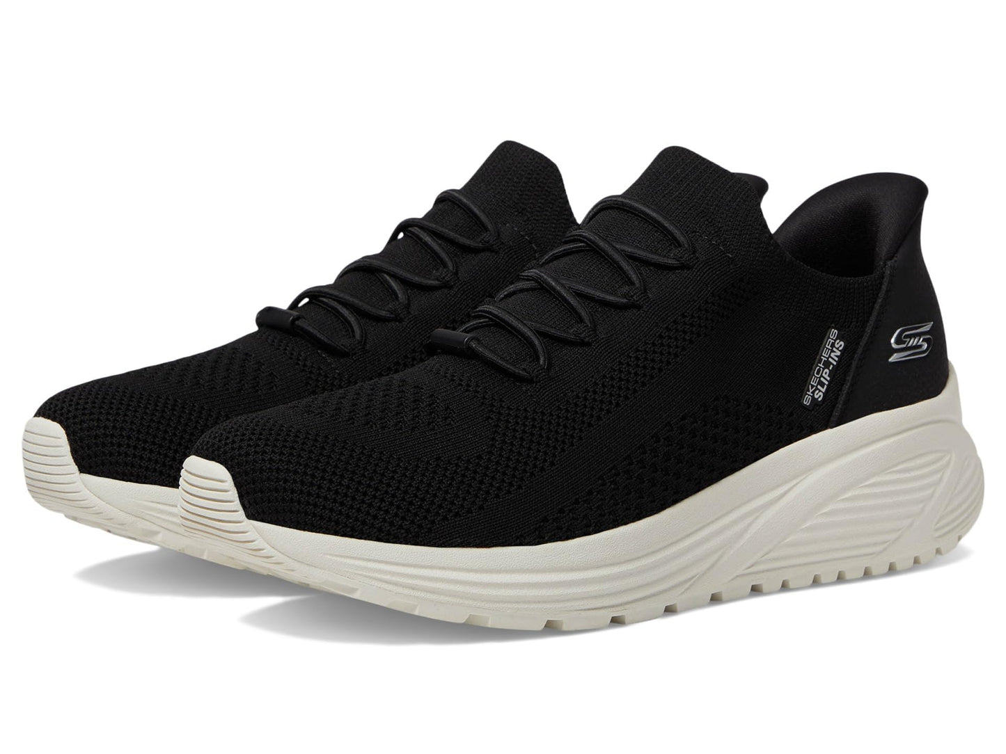 Skechers Women's Hands Free Slip-Ins Bobs Sparrow 2.0 - Lucky Run Black 10 Medium