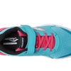 Saucony unisex child Wind Alternative Closure 2.0 Running Shoe, Turq/Pink/Black, 1 Big Kid US