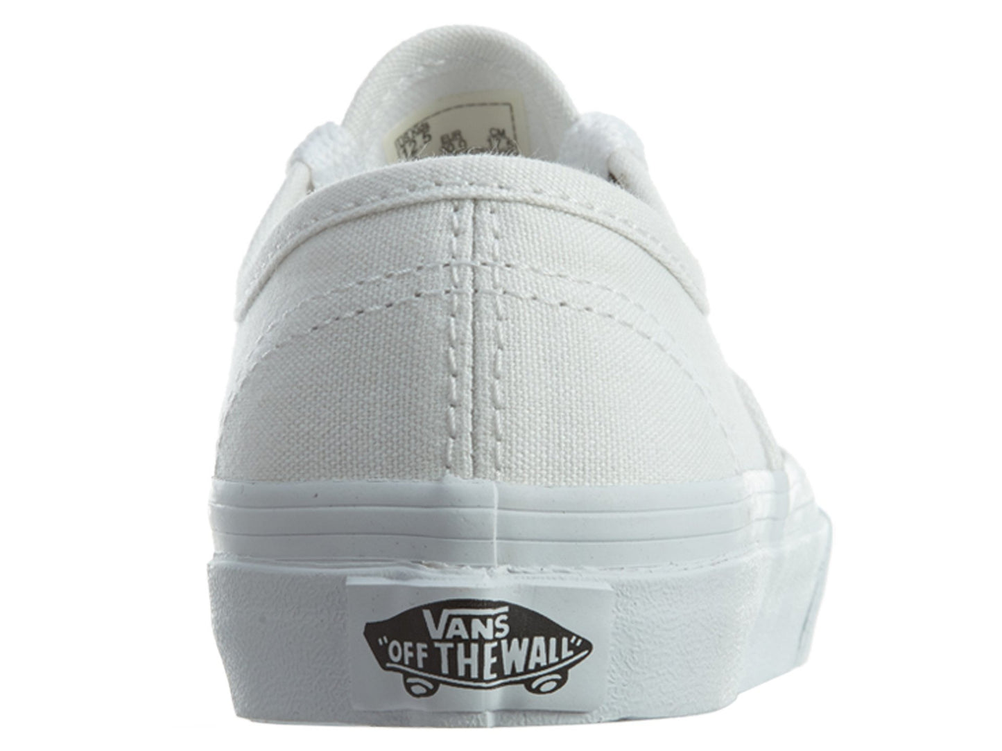 Vans VN-0WWXENS: Kids Authentic Skate True White Sneaker (3 M US Little Kid)