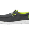 HEYDUDE Boys Wally Sport Grid (Little Kid/Big Kid) Smoke Grey 5 Medium