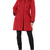 Canada Weather Gear Women's Heavyweight Long Parka Jacket, RED/Natural, Medium