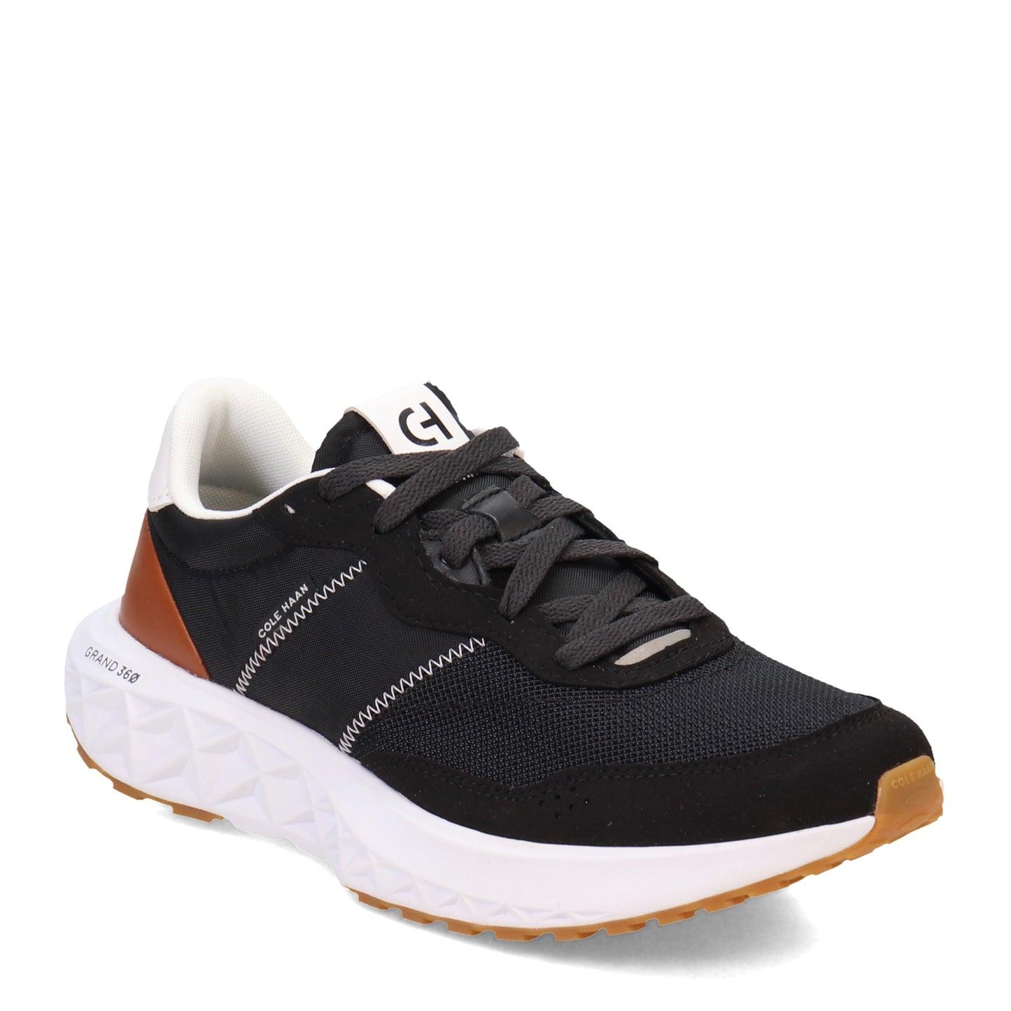 Cole Haan Men's Zerogrand All Day Runner Sneaker, Black/NTRL TAN/WHT, 11.5