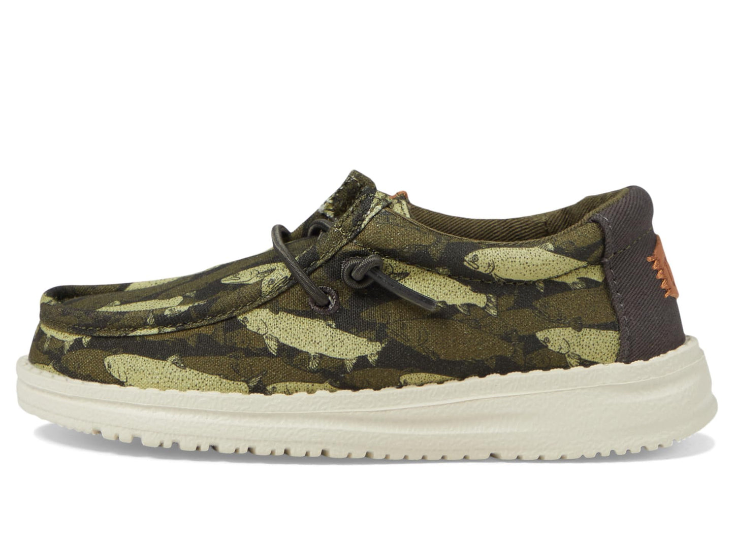 HEYDUDE Wally Toddler Fish Camo - Olive