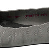 Skechers Women's Cleo Bewitch Ballet Flat, Light Grey, 7.5 W US
