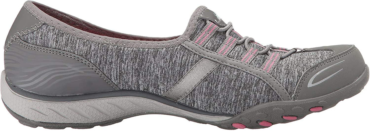 Skechers Women's Good Life Fashion Sneaker Grey/Pink 8.5 Wide