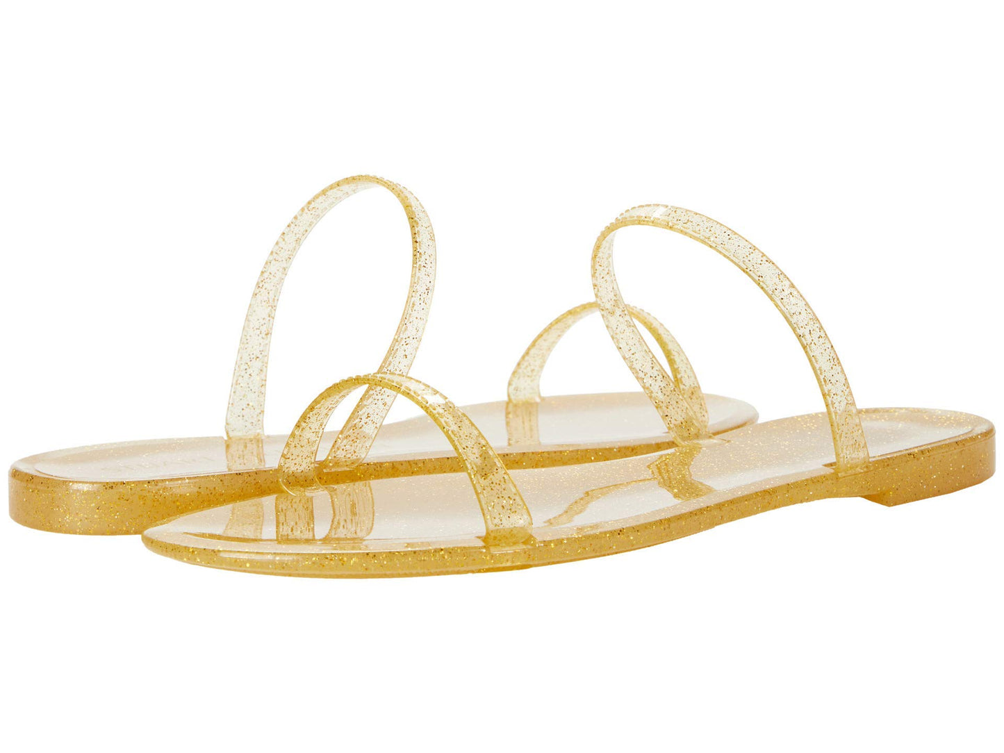 Stuart Weitzman Sawyer Slide Gold 11 M