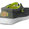 HEYDUDE Boys Wally Sport Grid (Little Kid/Big Kid) Smoke Grey 5 Medium