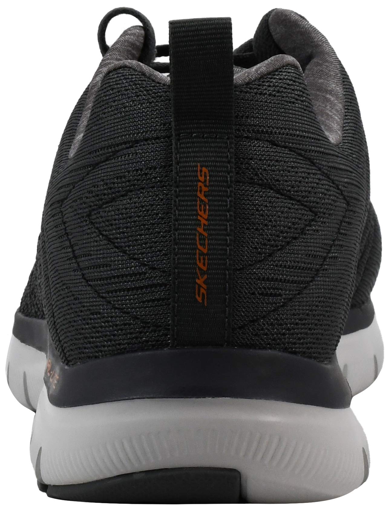 Skechers Men's Flex Advantage 2.0 - The Happs Oxford, Charcoal/Orange, 10.5 W US