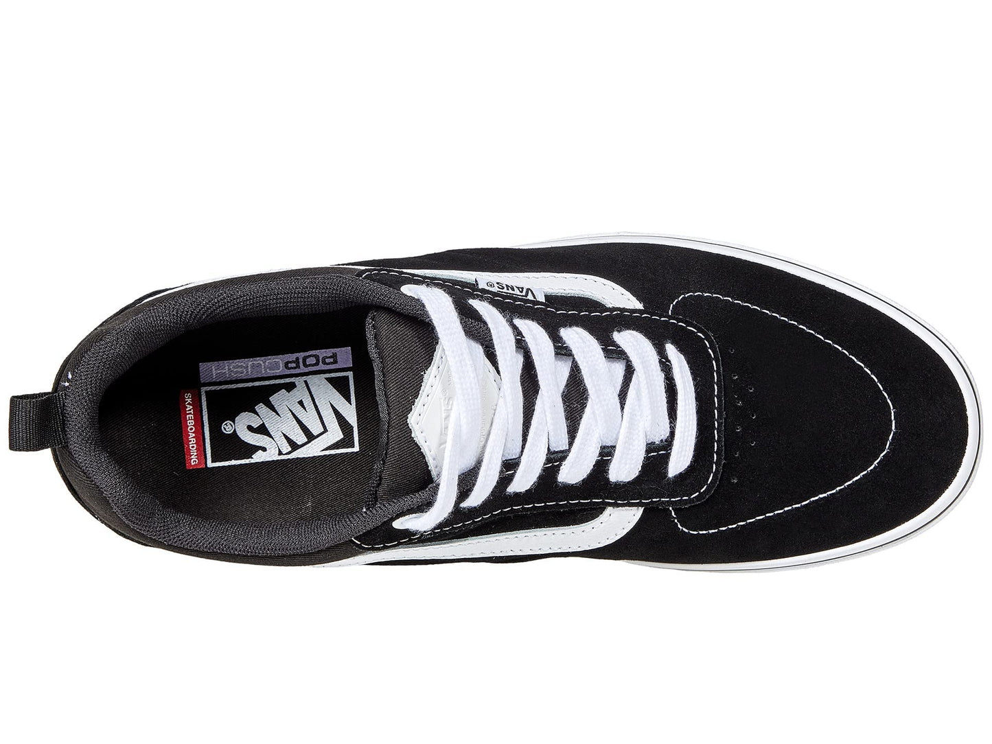 Kyle Walker Skate Shoes, Black/White by Vans 8