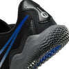 Nike Jr. Tiempo Legend 10 Club Little/Big Kids' Indoor/Court Low-Top Soccer Shoes (DV4354-040, Black/Hyper Royal/Chrome) Size 5