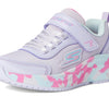 Skechers Kids Girls Skechers Elite Sport Tempo-Statement Swirl Sneaker, Lavender/Multi, 1 Little Kid