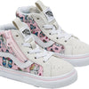 Vans - Toddlers Sk8-Hi Reissue Side Zip Shoes, Color Suede Emboss Grey/Pink, Size: 6 M US Toddler