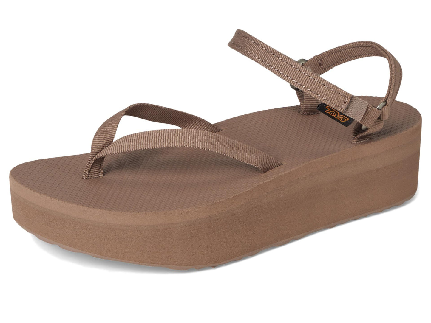 Teva Women's Flatform Sandal Slim, Caribou, 6