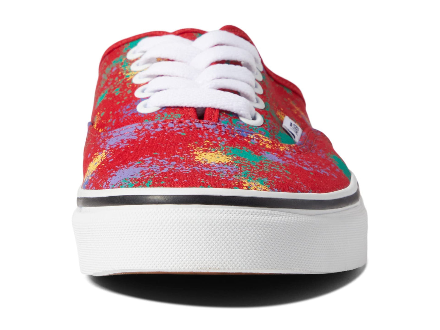Vans Authentic Mule (Overspray) Racing Red/True White Men's 7, Women's 8.5 Medium
