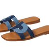 Cole Haan Womens Chrisee Sandal, Denim/Dark Denim, 7-B US