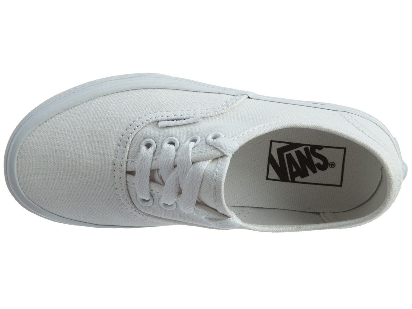 Vans VN-0WWXENS: Kids Authentic Skate True White Sneaker (3 M US Little Kid)