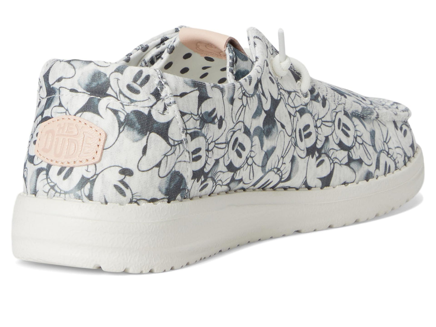 HEYDUDE Kids Women's Wendy Minnie Mouse Print (Toddler) Grey Multi 5 Toddler Medium