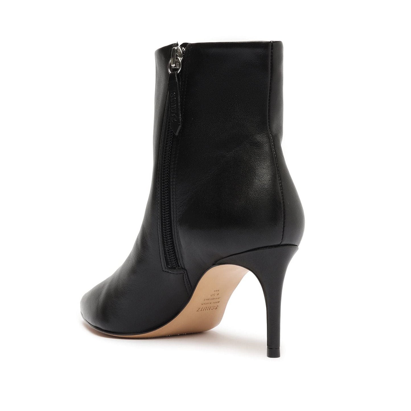SCHUTZ Women's Mikki Mid Booties, Black, 10 Medium US