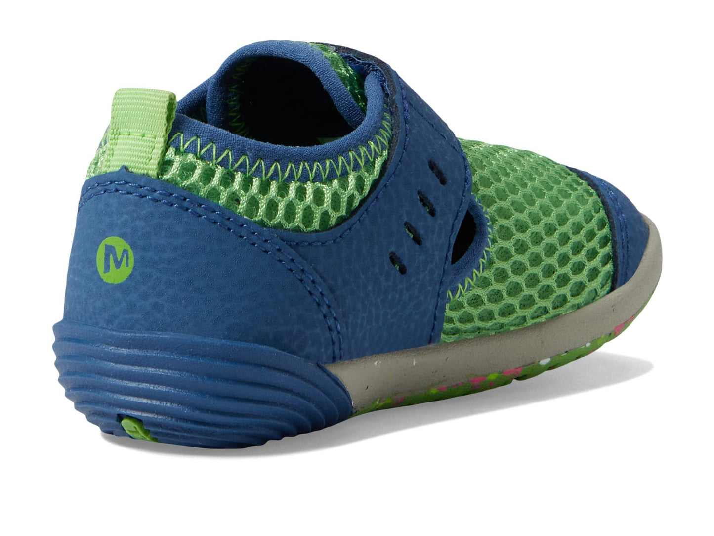 Merrell Unisex-Child Bare Steps H20 Water Shoe, Dark Blue/Green, 5 M US Unisex Little Kid