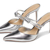 Schutz Women's Lela Mule, Prata, 10
