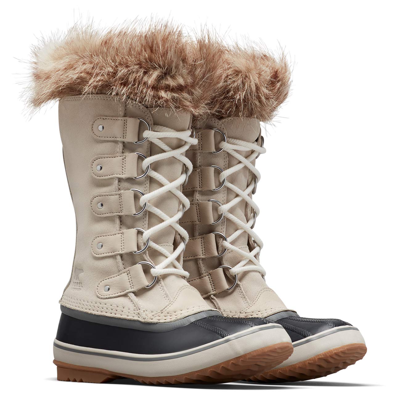 Sorel Women's Joan of Arctic Waterproof Winter Boots, Brown Dark Stone X Sea Salt, 7 UK