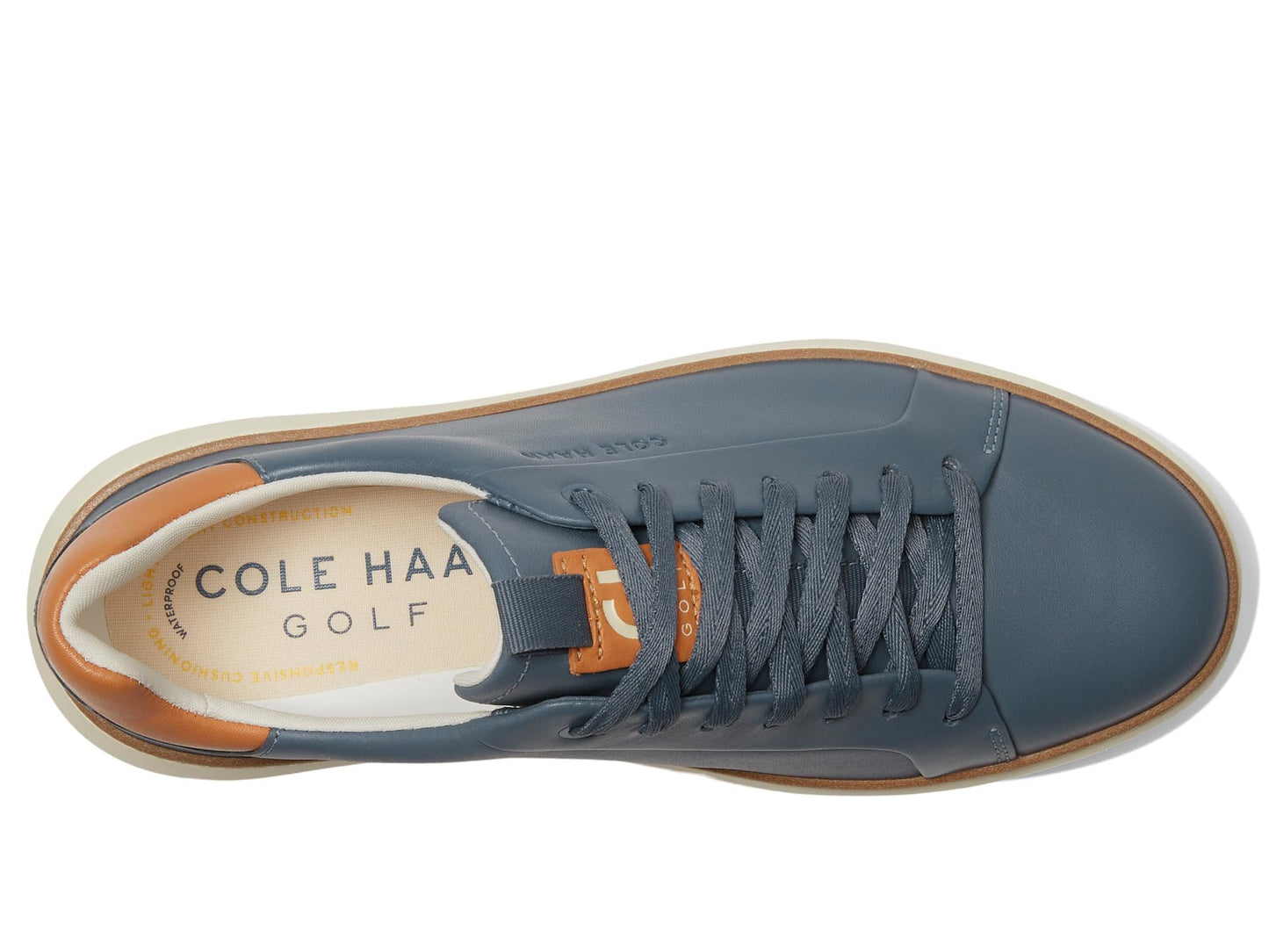Cole Haan Mens Grandpro Topspin Golf Folkstone Gray/Natural Tan/Ivory 8.5 M