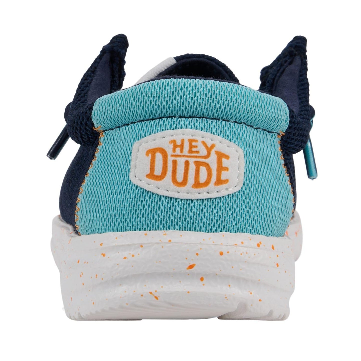 HEYDUDE Boy's Wally Heathered Mesh Navy Size 5 | Youth's Shoes | Youth Slip-on Loafers | Comfortable & Light-Weight
