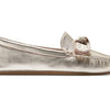 Cole Haan Women's Bellport Bow Driver, Soft Gold Leather, 9 B Medium