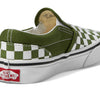 Vans Men's Kid Classic Slip-On (Little Kid), Color Theory Checkerboard Pesto, 11 Medium