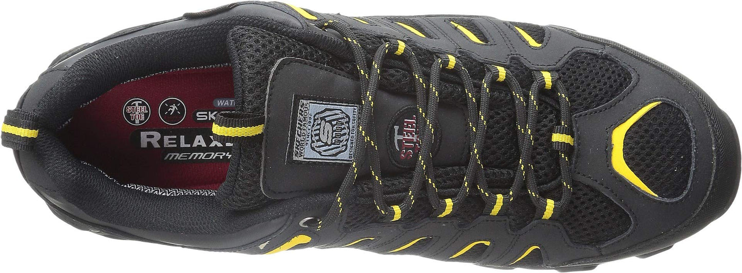 Skechers for Work Men's Blais Hiking Shoe, Black, 12 M US