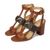 Michael Kors Izzy T Strap Sandal Brown Multi 6.5 M
