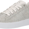 Cole Haan Women's Grand Crosscourt Daily Sneaker, Silver Glitter MES, 8
