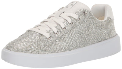 Cole Haan Women's Grand Crosscourt Daily Sneaker, Silver Glitter MES, 10.5