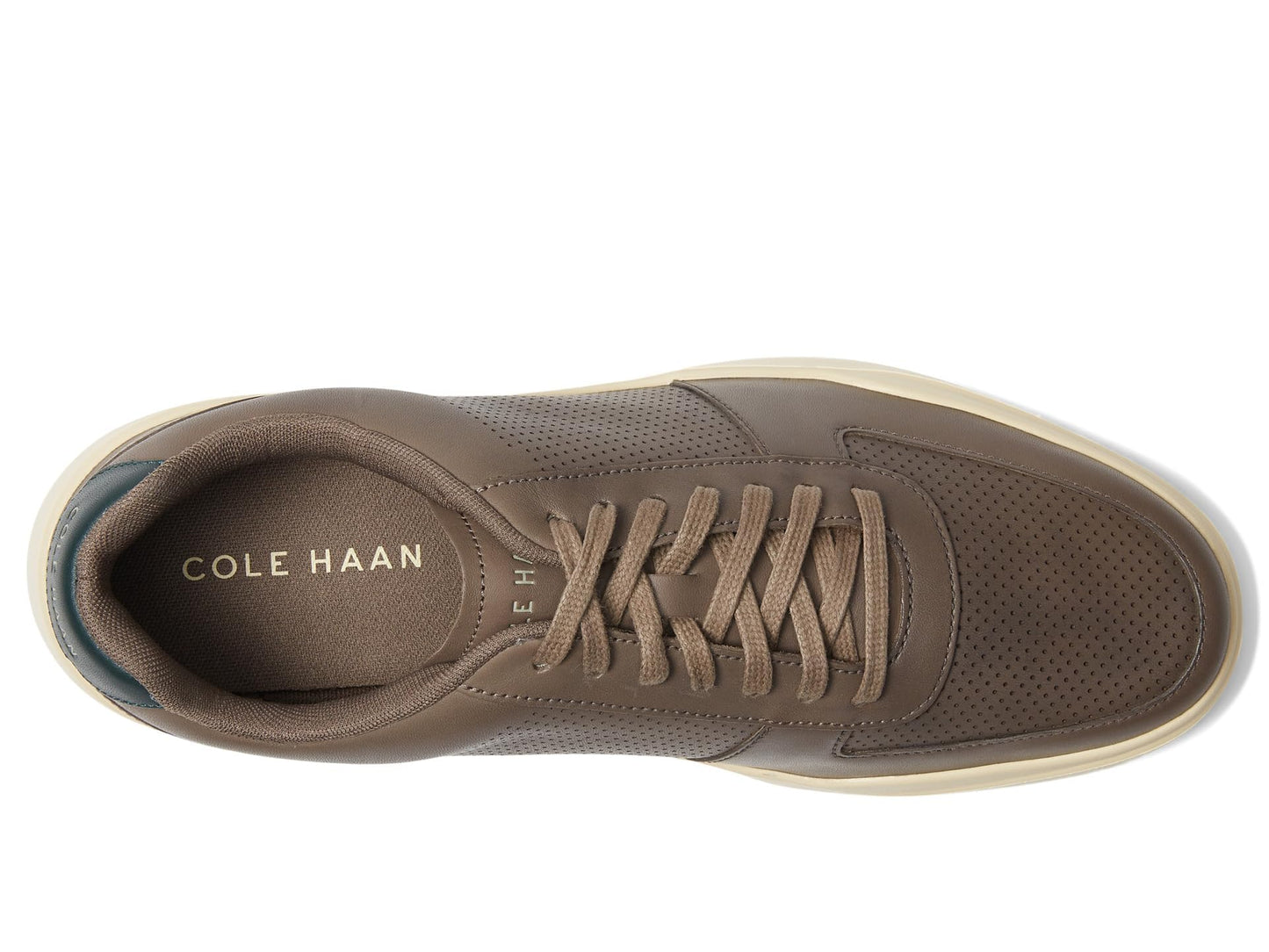 Cole HAAN Mens Grand Crosscourt Modern PERF Sneaker, Morel Oat/Scarab, 10.5 W US