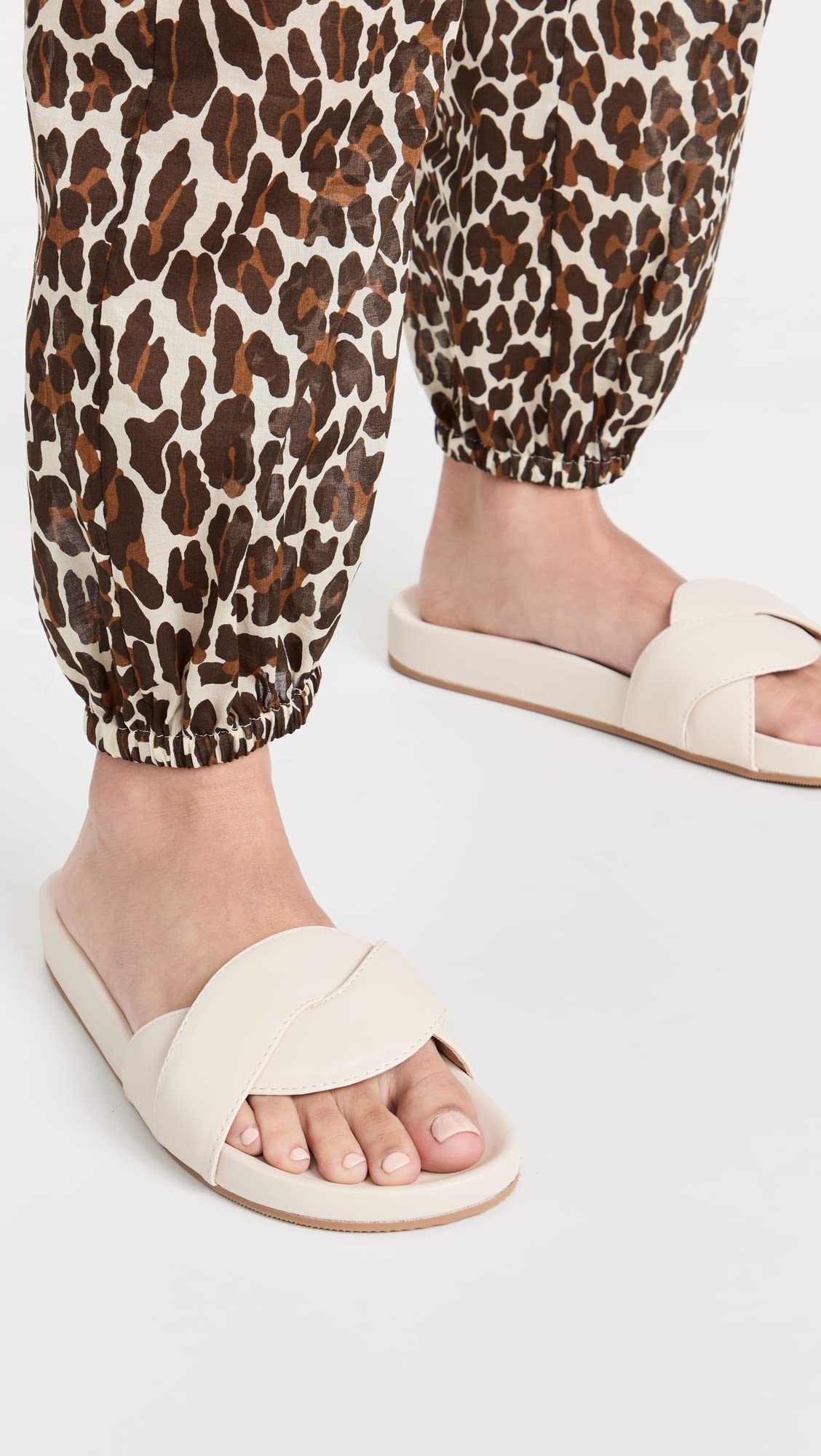 Madewell The Vegan Irina Slide Sandal Pale Oyster 9.5 M