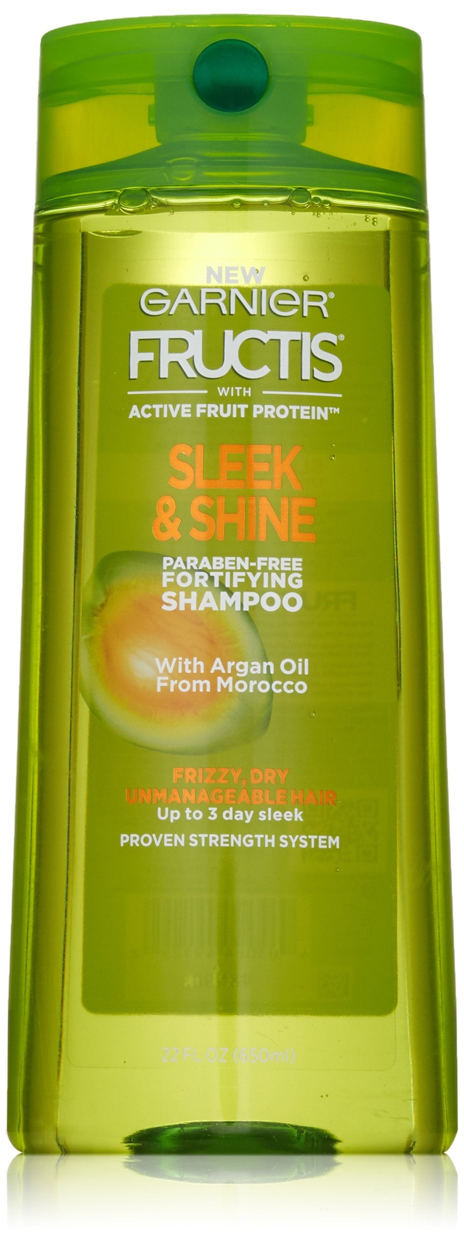 Garnier Fructis Sleek & Shine Shampoo, Frizzy, Dry, Unmanageable Hair, 22 fl. oz.