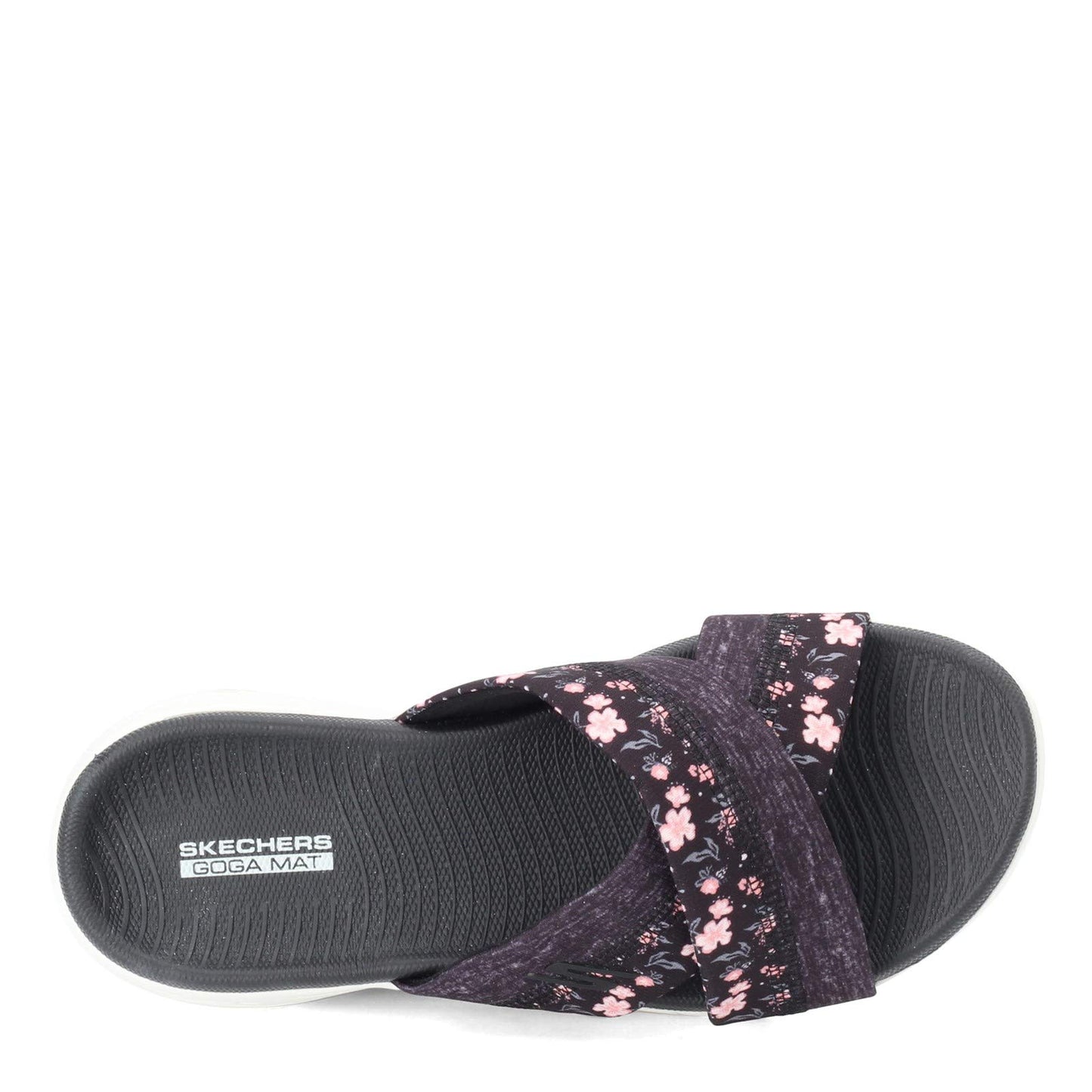 Skechers Performance Women's ON-THE-GO 600 - BLOOMS, Black/White, 11